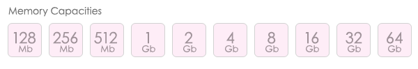 Apollo USB Drive Capacities