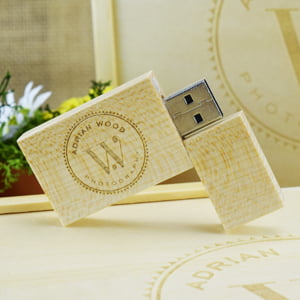 Custom Wooden Block USB Stick