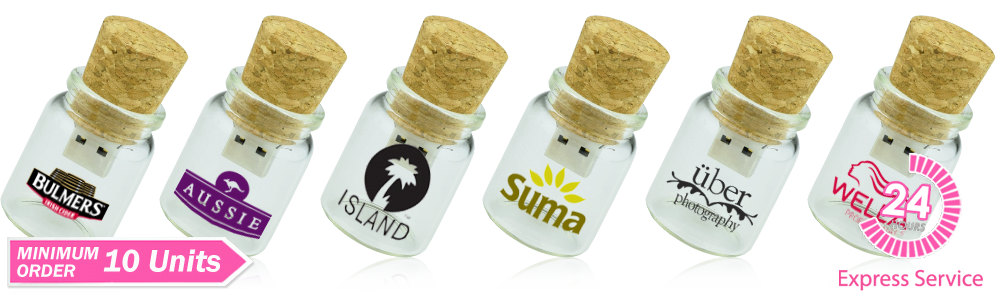 Glass Bottle USB Drive