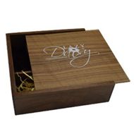 Dark Wooden Slide Photo Prints Box