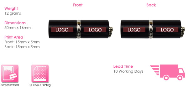 Lipstick USB Stick Print Area Lipstick USB Stick Print Area