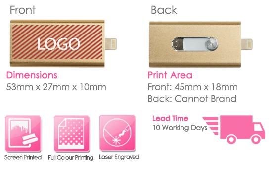 Odin USB Stick Print Area Odin USB Stick Print Area