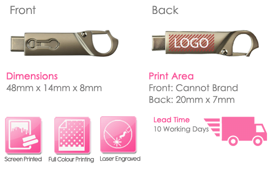 Pegasus USB Stick Print Area Pegasus USB Stick Print Area