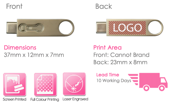 Perseus USB Stick Print Area Perseus USB Stick Print Area