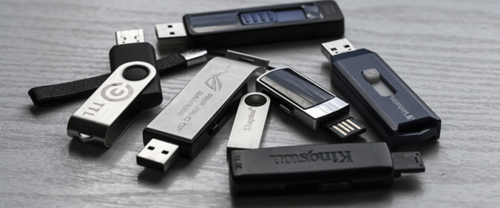 collection of usbs