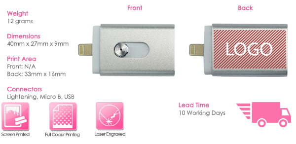 Thor USB Stick Print Area Thor USB Stick Print Area
