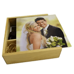 Light Wooden Photo Print Gift Box