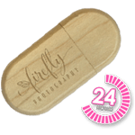 Wooden Pebble USB