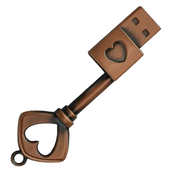 Bronze Vintage Key USB Stick