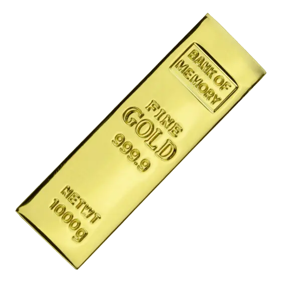 Gold Mini Gold Bullion USB Stick