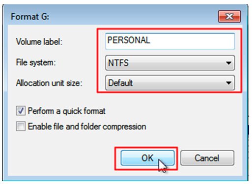 Format USB