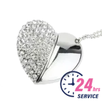 Crystal Heart USB Stick