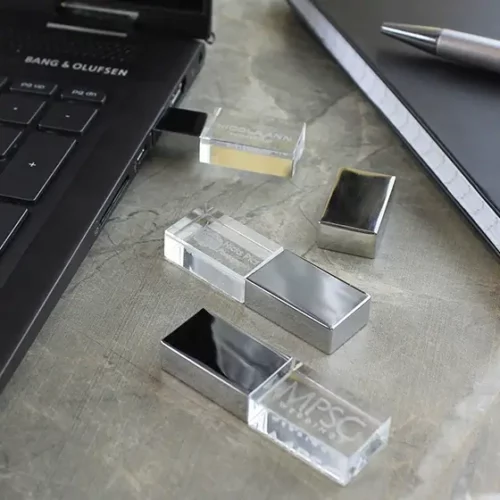 Crystal Branded USB Memory Stick