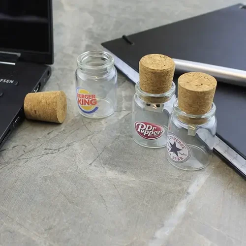 Glass Bottle Branded USB Memory Stick