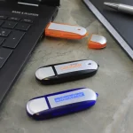 Oval Aluminium Branded USB Memory Stick