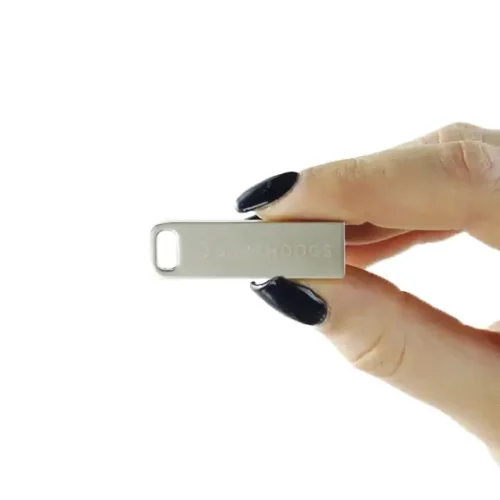 Branded Prometheus USB Stick held in Hand
