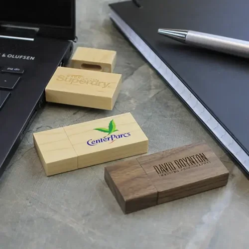 Wooden Block Branded USB Memory Stick