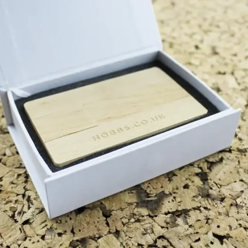 Wooden Card Branded USB Memory Stick