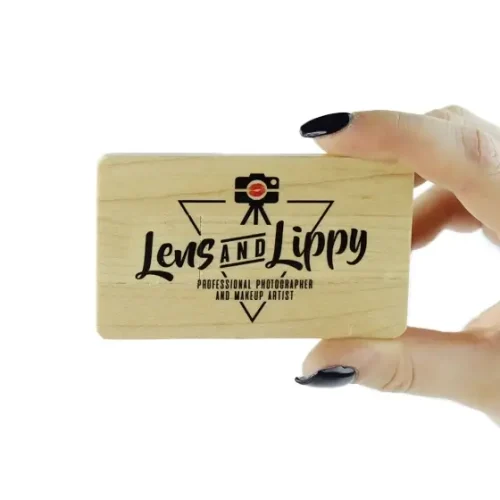 Wooden Card Branded USB Memory Stick