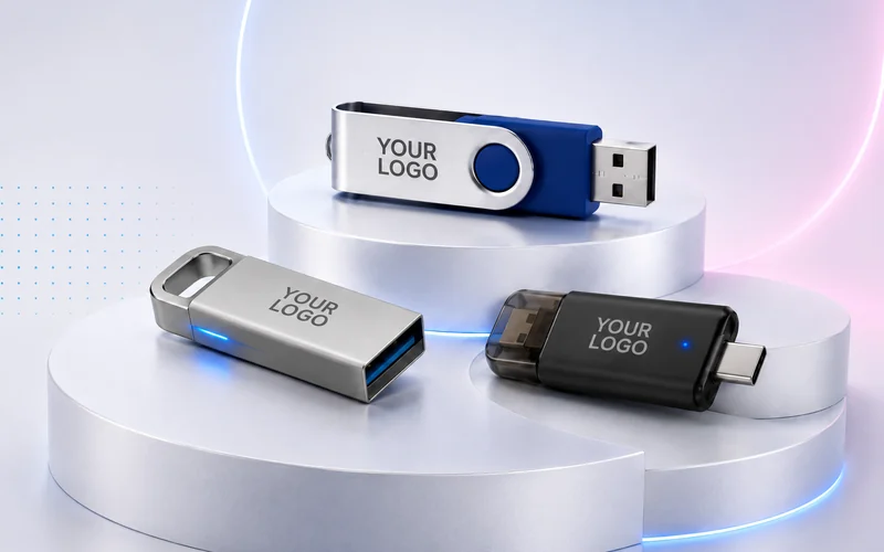 Branded USB sticks printed with your logo