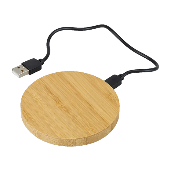 Aberaeron Light-Up Bamboo Charger with your branding