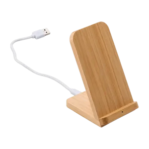 Bakewell Bamboo Wireless Phone Stand