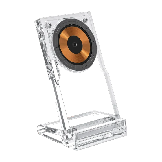 Caldicot Clear Magnetic Charging Stand with your branding