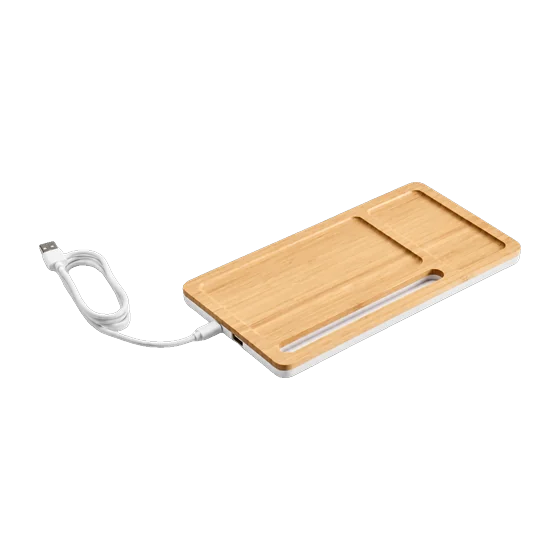 Cirencester Bamboo Desk Organiser with your branding