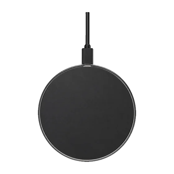 Falmouth Aluminium Wireless Charger with your branding