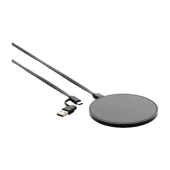 Llandudno Recycled Wireless Charger with your branding
