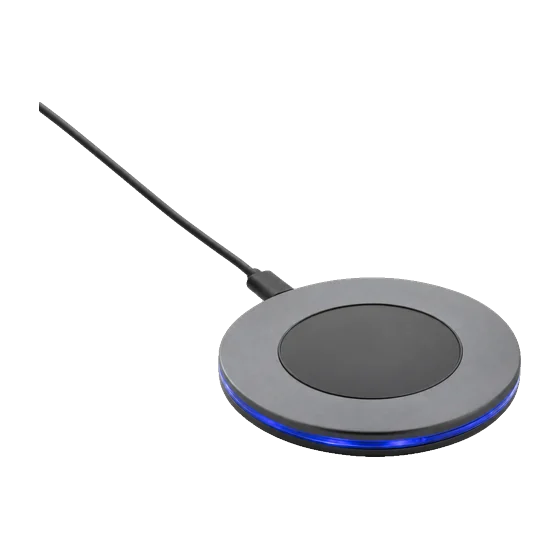 Ludgershall Aluminium Wireless Charger with your branding