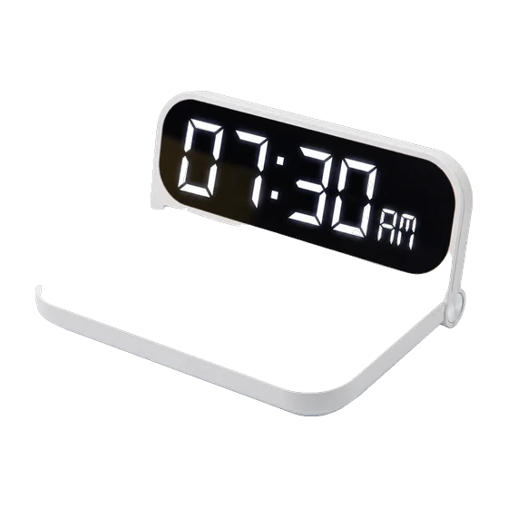 Oakham Wireless Charging Clock with your branding