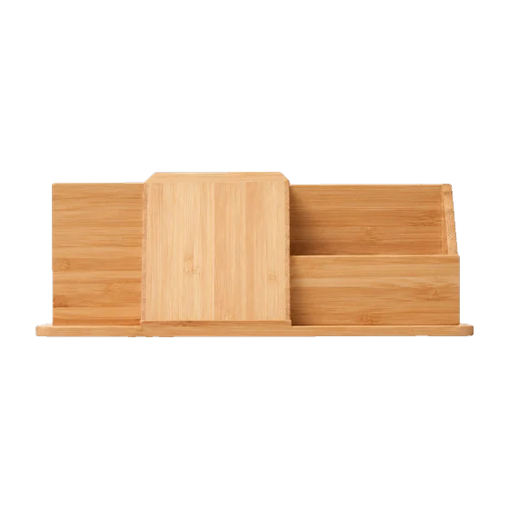 Presteigne Bamboo Desk Organiser Stand with your branding