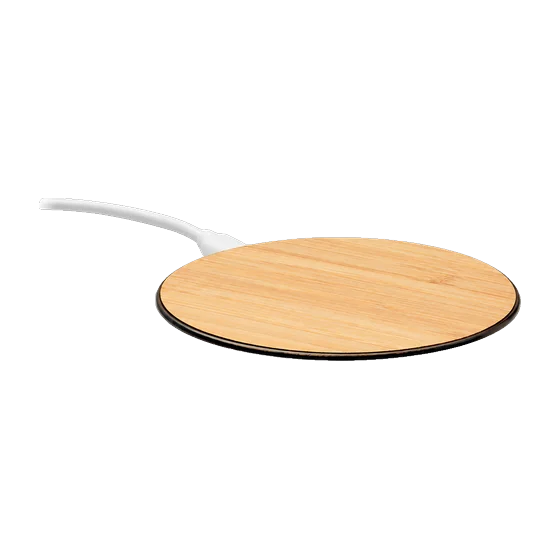 Skipton Bamboo Wireless Charger with your branding