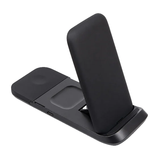 Tadcaster Folding 3-in-1 Charging Dock with your branding