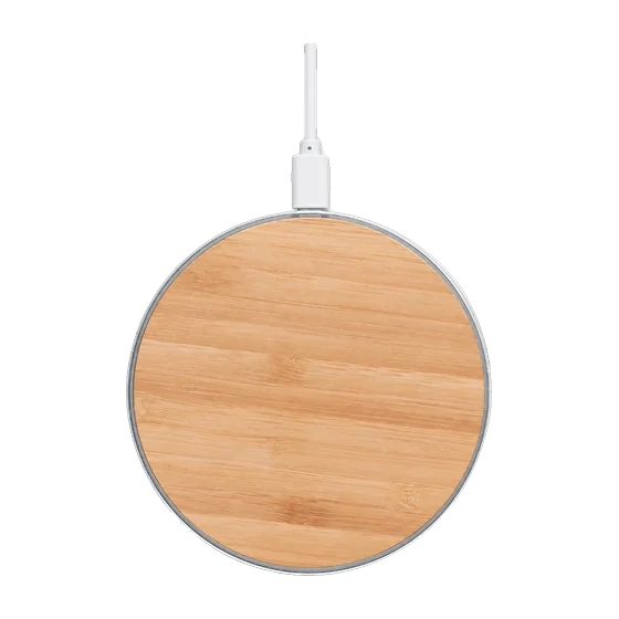 Wetherby Bamboo and Aluminium Charger with your branding