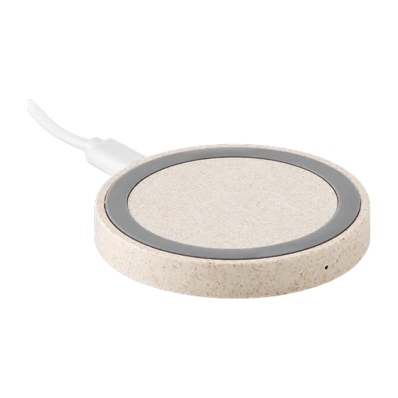 Whitby Wheat Straw Wireless Pad with your branding