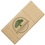 Wooden Block Dual USB